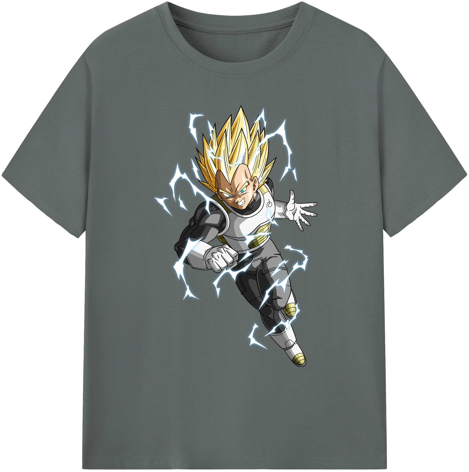 （画像用） ドラゴンボール ベジータ四世（Bejīta Yonsei）DRAGON BALL Vegeta IV 綿100％ メンズ半袖Tシャツ｜肌触りやわらか＆通気性
